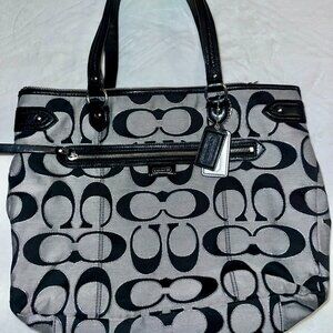 Coach: Black & Silver Sparkle w/ Teal interior